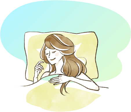 届いたその日から気持ちよい睡眠で安らぎの毎日を