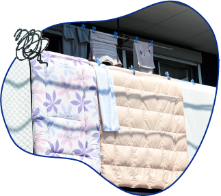 干してもふっくらしない